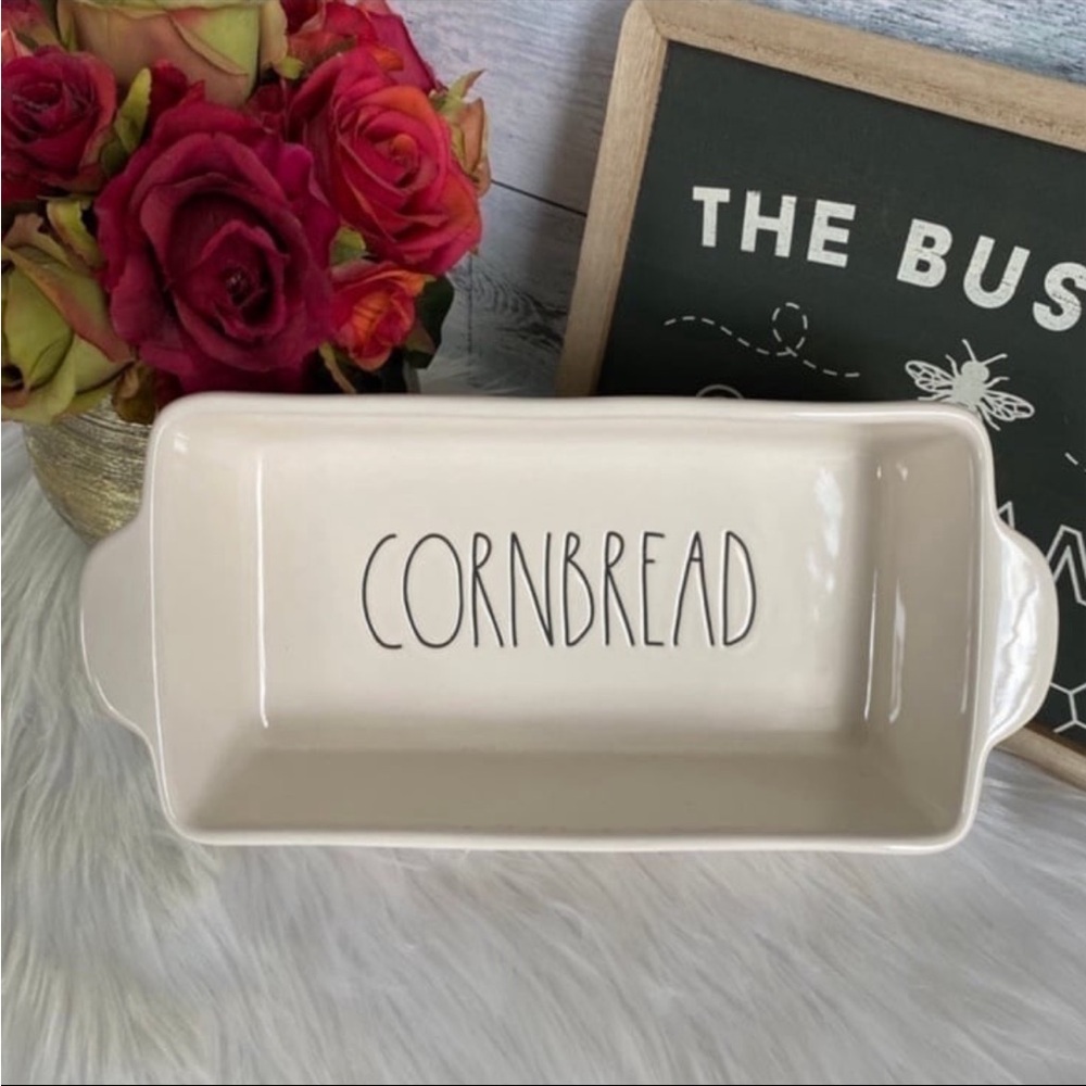 Rae Dunn Thanksgiving Harvest CORNBREAD Dish Loaf Pan